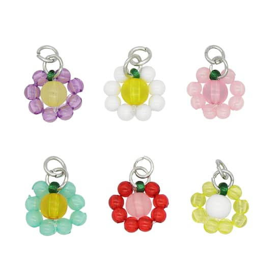 Seed Bead Flower Charms by Bead Landing&#x2122;
